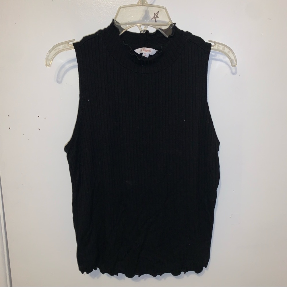 Black tank top